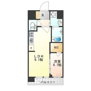 プレサンス十条凛華【2階】の間取り