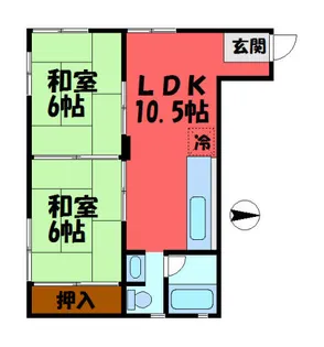 イスズハイツ・ベル苦楽園P-2【302号室】の間取り