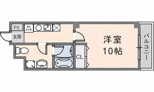 ミワパラディ荒本西【701号室】の間取り