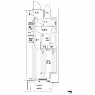 アドバンス新大阪VIビオラ【7階】の間取り