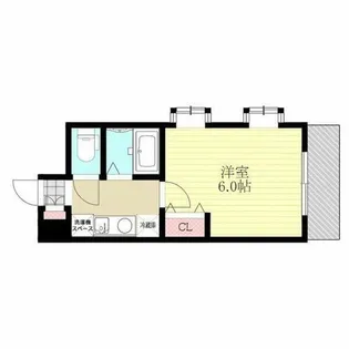 エストリーヴル【5階】の間取り