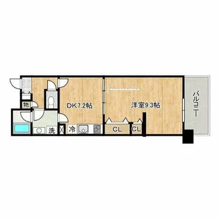 ロイヤルパークスなんば【5階】の間取り