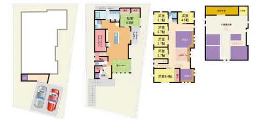 兵庫県西宮市雲井町【一戸建】の間取り