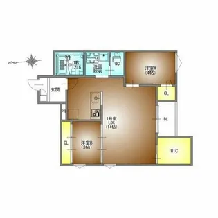 REGALEST名古屋駅前【3階】の間取り