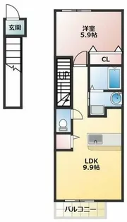 ヴィオラ B【2階】の間取り