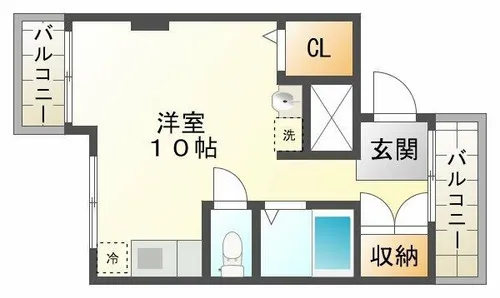 リッツハイツ大町【3階】の間取り