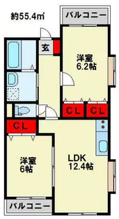 K-TMJ BLD【4階】の間取り