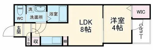 H-maison門真南Ⅱ【2階】の間取り