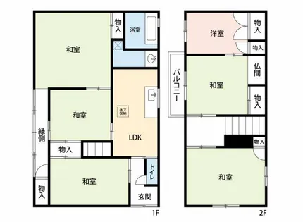 愛知県岡崎市竜美旭町【一戸建】の間取り