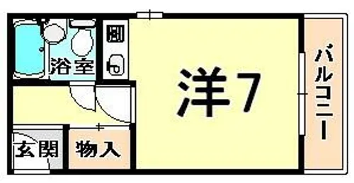 開明町ビル【5階】の間取り