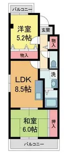 エスポワール171【401号室】の間取り