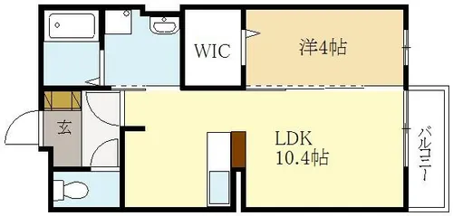 モナリエ砂田Ⅱ【2階】の間取り