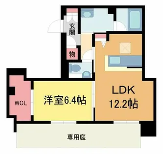 The Terrace 西宮北口【102号室】の間取り