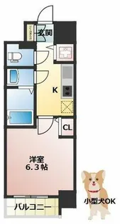 エスリード京橋グレイス【11階】の間取り