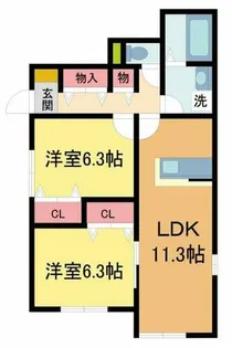 MAISON DE HIRO2【1階】の間取り