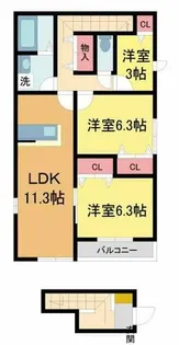 MAISON DE HIRO2【2階】の間取り