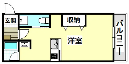 山崎第3マンション【0601号室】の間取り