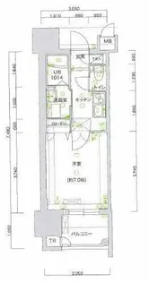 サヴォイテンジンスクワイヤー【7階】の間取り