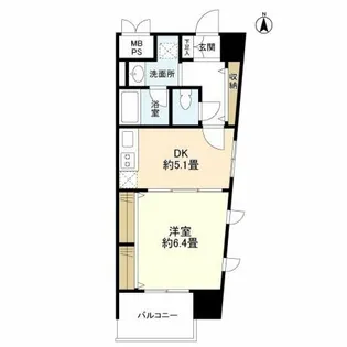 レジデンス本町靭公園【6階】の間取り