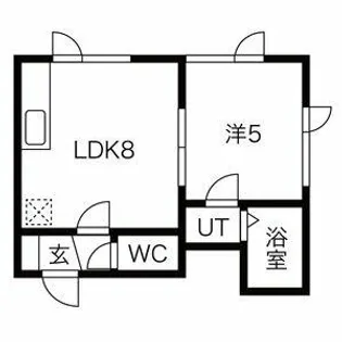 ノースキャピタル【2階】の間取り