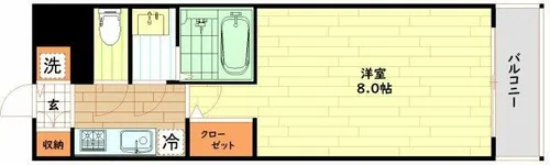 サムティ姫島リベール【9階】の間取り