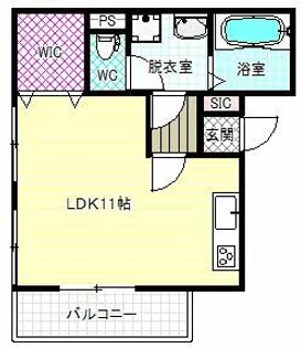 バラドミール【1階】の間取り