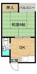 第1北野ビル【202号室】の間取り