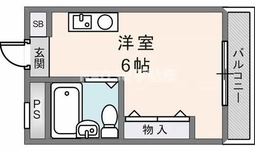 メゾン若江【202号室】の間取り