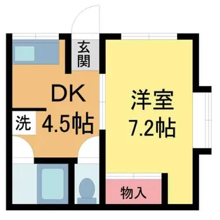 谷輪ハイツⅡ【2階】の間取り