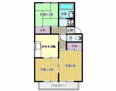 グリーンヒルC棟【1階】の間取り