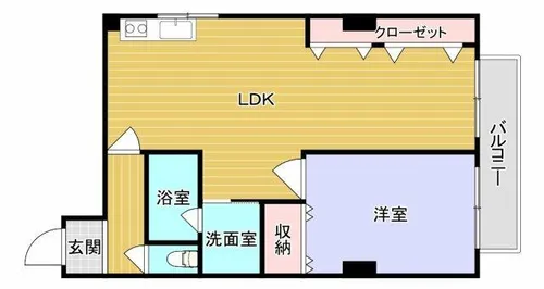 パルコートKUSAKA【2階】の間取り