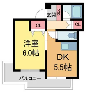 ビオレータ宝塚【202号室】の間取り