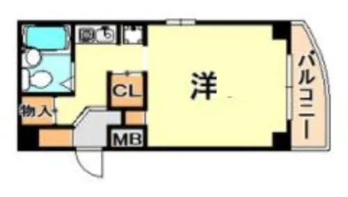 ラムール西舞子【4階】の間取り