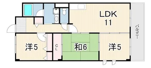 ネオパストラル【2階】の間取り