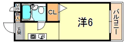MJハイツ塩屋ヒルズ【2階】の間取り