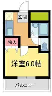 MOMO仁川【303号室】の間取り