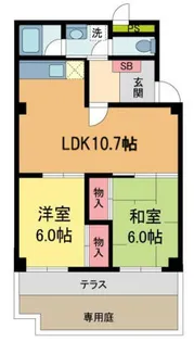 サニークレスト宝塚【1階】の間取り