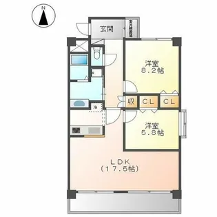コンフォート多・喜【301号室】の間取り