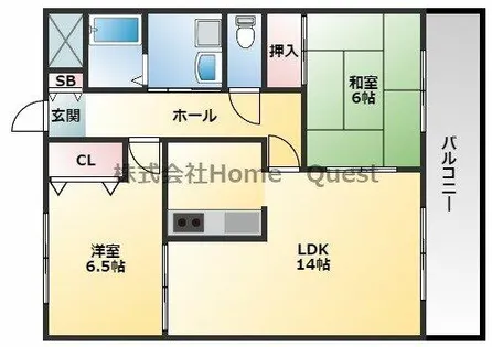 ニューエスポワール【105号室】の間取り
