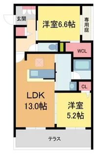 SEAVE夙川【107号室】の間取り