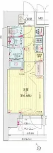 プレサンス大国町アドロッソ【6階】の間取り