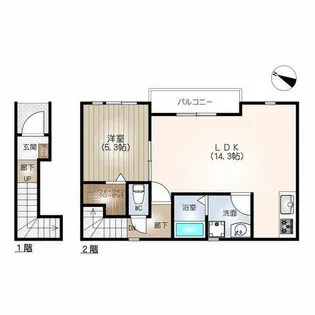リーブルファイン成岩東町【2階】の間取り