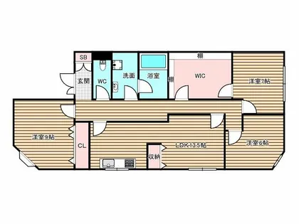 八幡屋ビル【3階】の間取り