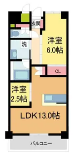 LiveCasa西宮【303号室】の間取り
