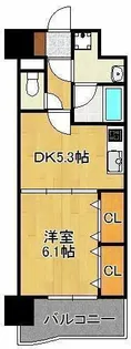 ニューシティアパートメンツ南小倉Ⅱ【10階】の間取り