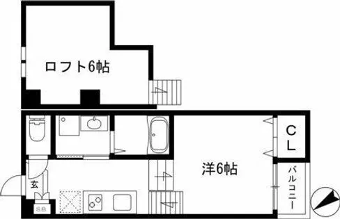 アモール枇杷島【1階】の間取り