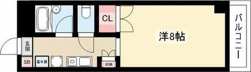 ヴァンヴェール名古屋【2階】の間取り