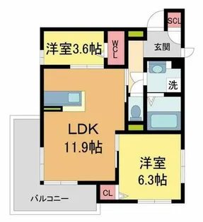 ドレ II【3階】の間取り