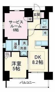 エステムプラザ梅田・中崎町IIIツインマークス サウスレジデンス【13階】の間取り