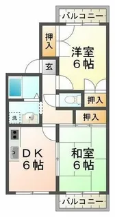 ルシエール多聞【2階】の間取り